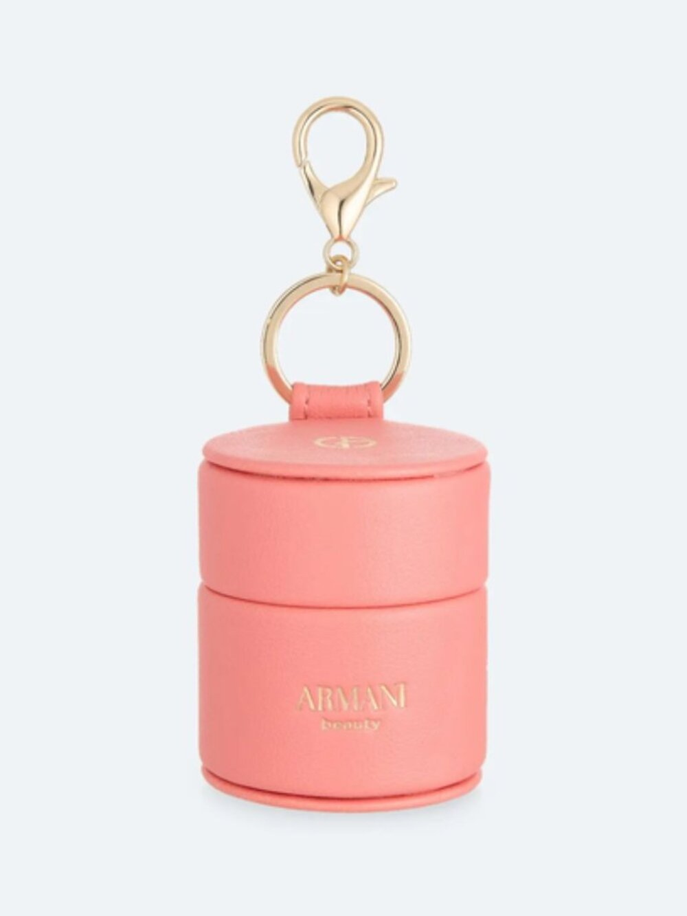 New Armani Beauty Dolci Blush Mini Vanity Case KeyChain / Jewelry Holder Keyring